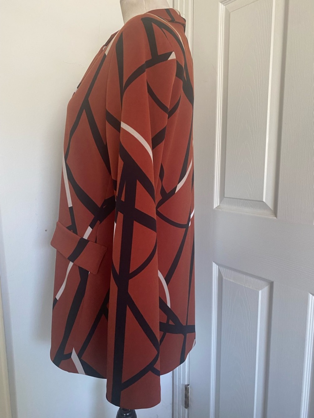Joseph Ribkoff Abstract Single Button Blazer - Picture 8 of 12